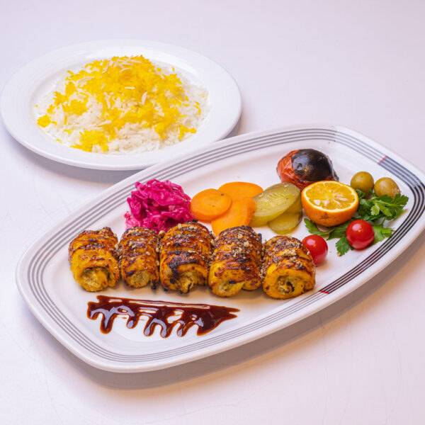 جوجه کباب فرانسوی (رولتی مغزدار گردو و خامه) - Image 2